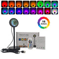 usb rainbow projection lamp for desk ambience on a clean desk setup