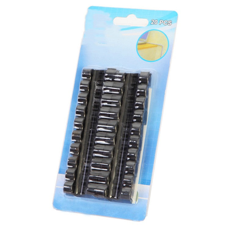 cable clip organizer keeping cords on a desk