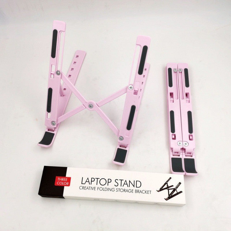 portable laptop riser stand with cooling vents for dorm room or study desk
