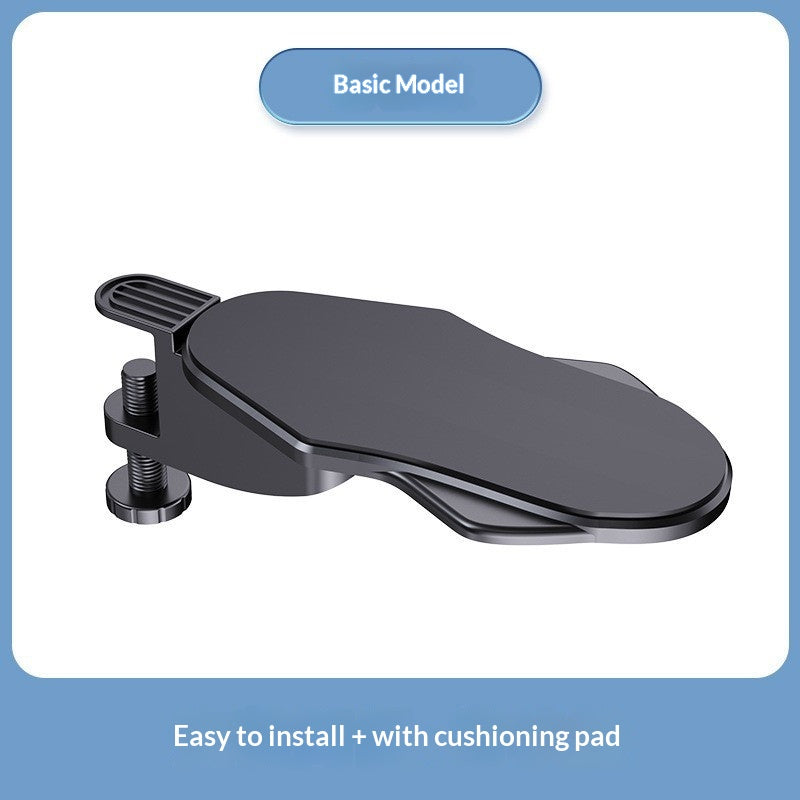 desk extension wrist rest tray at desk edge