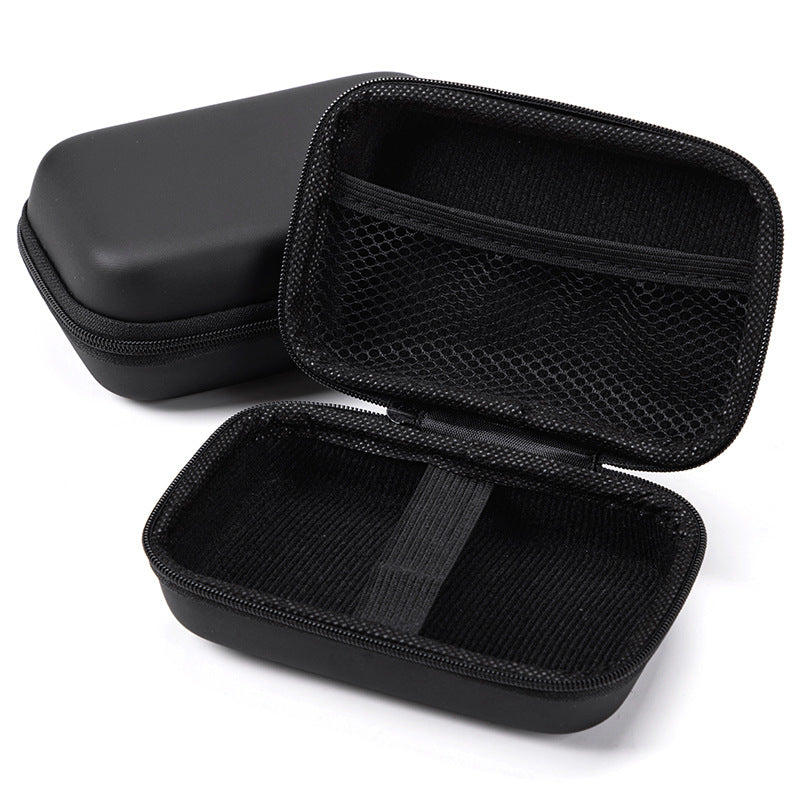 hard shell cable organizer case for small tech used in a home office workspace