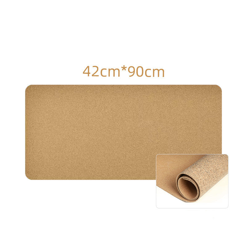 natural cork desk mat for small desk setup detail for desk setup
